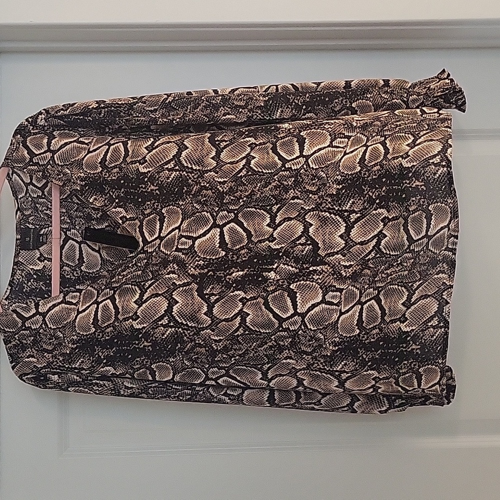 Snakeskin print blouse